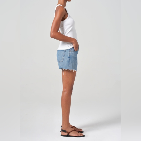 Agolde Parker Long  Jean Shorts Size 25 - Picture 3 of 8